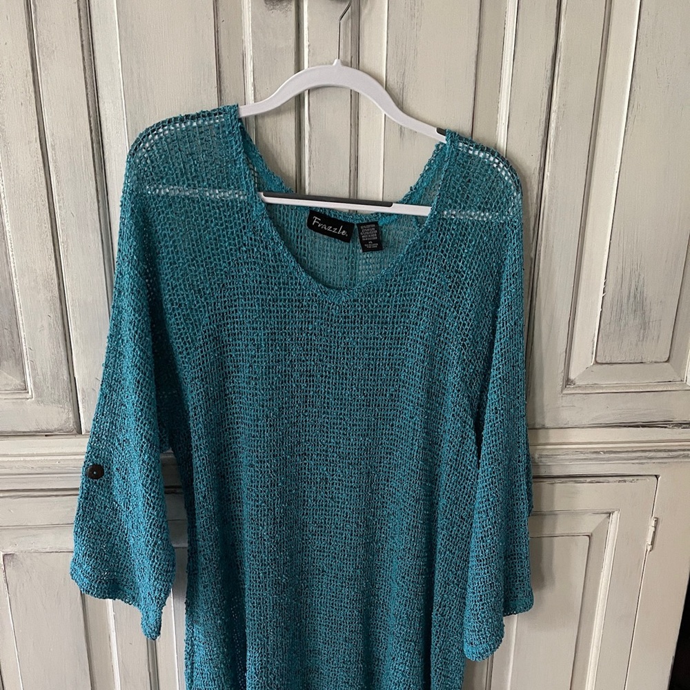 Frazzle XL SHEER MESH TUNIC